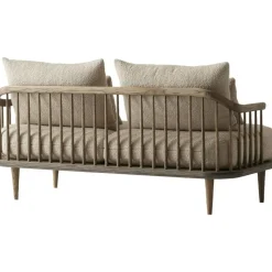 &Tradition 3-Sitssoffor-Fly sofa Sc2 Soffa, Vitoljad Ek / Hot Madison 094