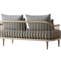 &Tradition 3-Sitssoffor-Fly sofa Sc2 Soffa, Vitoljad Ek / Hot Madison 094