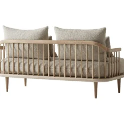 &Tradition 3-Sitssoffor-Fly sofa Sc2 Soffa, Vitoljad Ek / Hot Madison 094