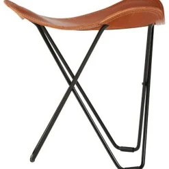 Cuero Fotpallar-Flying Goose Pampa Pall, Montana/Black