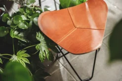 Cuero Fotpallar-Flying Goose Pampa Pall, Montana/Black