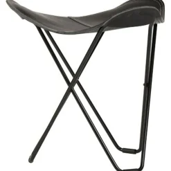 Cuero Fotpallar-Flying Goose Pampa Pall, Montana/Black