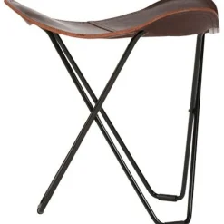 Cuero Fotpallar-Flying Goose Pampa Pall, Montana/Black