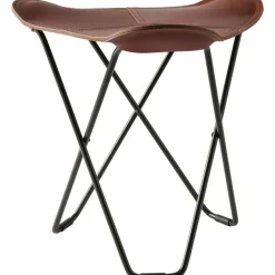 Cuero Fotpallar-Flying Goose Pampa Pall, Montana/Black