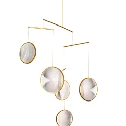 DCWéditions Ljuskronor & Takkronor|Pendellampor-Focus X5 Ljuskrona, Guld