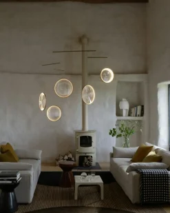 DCWéditions Ljuskronor & Takkronor|Pendellampor-Focus X5 Ljuskrona, Guld