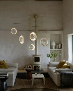 DCWéditions Ljuskronor & Takkronor|Pendellampor-Focus X5 Ljuskrona, Guld