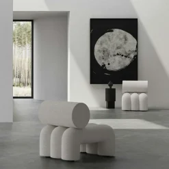 101 Copenhagen Fåtöljer-Foku Loungefåtölj, Off-white