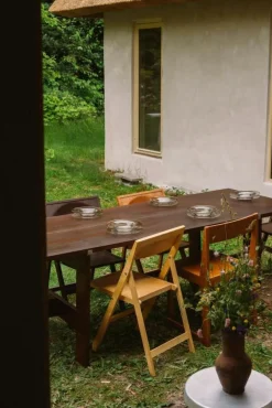 Frama Stolar-Folding Flat Stol, Warm Brown