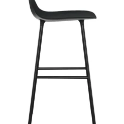 Normann Copenhagen Barstolar & Barpallar-Form Barstol Stålben, 65cm, Svart