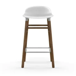 Form Barstol Valnötsben, 65cm, Grön