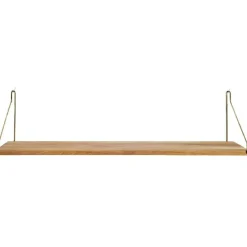 Frama Single Shelf Hylde 20x80 Olieret Eg/Messing