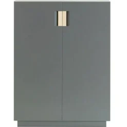 Asplund Skåp & Vitrinskåp-Frame 80 High Skåp, Storm Grey / Natural