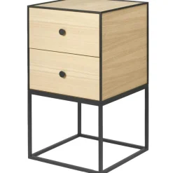 Audo Copenhagen Sängbord & Nattduksbord|Sängbord & Nattduksbord-Frame 35 Sidobord Med 2 Lådor, Sand