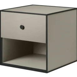 Frame 35 Sängbord Med 1 Låda, Mörkgrå