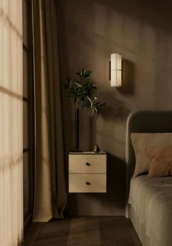 Frame 35 Sängbord Med 2 Lådor, Rökt Ek