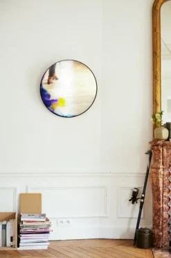 Francis Väggspegel 1100 mm, Vit / Blå