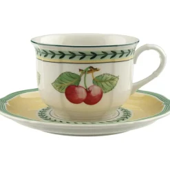 Villeroy & Boch Tekoppar|Kaffekoppar-French Garden Fleurence Frukostkopp Med Fat