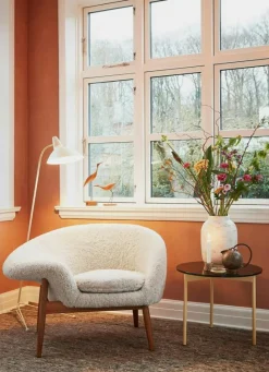 Fried Egg Loungestol, Moonlight white