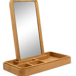 Spring Copenhagen Träfigurer-Förvaringsskrin Med Spegel H:52 cm, Ek