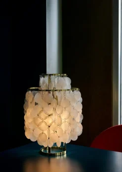 Verpan Bordslampor-FUN 2TM Bordslampa, Krom / Seashell