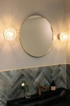 Fungo 16 Vägglampa, Krom / Vit