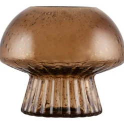 Globen Lighting Ljuslyktor-Fungo 12 Värmeljuslykta, Brun