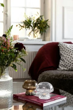 Globen Lighting Ljuslyktor-Fungo 12 Värmeljuslykta, Brun