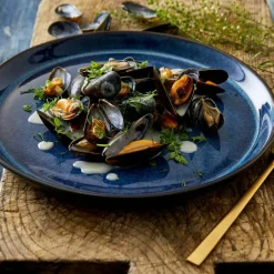 Gastro Tallrik Ø21 cm, Svart/Mörkblå