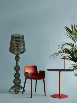 Geen-A Mini Bordslampa Portabel, Tegelröd