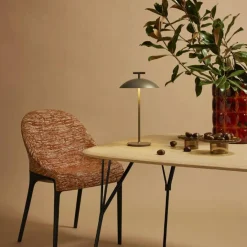 Geen-A Mini Bordslampa Portabel, Tegelröd