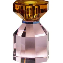 Hübsch Ljuslyktor-Gem Ljusstake 11 cm, Rosa/Orange