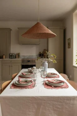 Gia Bordstablett 35x45 cm 2-pack, Dusty Pink / Vit