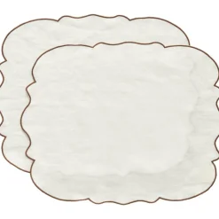 Gia Bordstablett 35x45 cm 2-pack, Dusty Pink / Vit