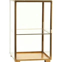 Glasskåp 41x25 cm, Mässing