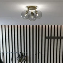 Gloria Plafond 330 mm, Mässing / Rökt