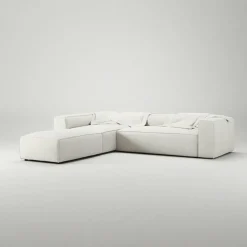 Decotique Fotpallar|Modulsoffor-Grand Fotpall Minetyg, Sandshell Beige