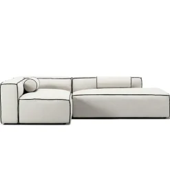 Grand Hue Loungesoffa 3-Sits Öppet Avslut Höger, Steam White / Mine Graphite