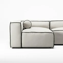 Grand Hue Loungesoffa 3-Sits Öppet Avslut Höger, Steam White / Mine Graphite