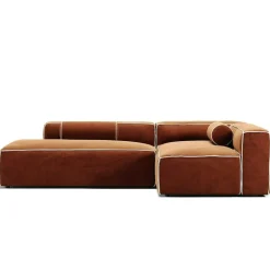 Grand Hue Loungesoffa 3-Sits Öppet Avslut Vänster, Steam White / Mine Graphite