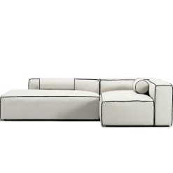 Grand Hue Loungesoffa 3-Sits Öppet Avslut Vänster, Steam White / Mine Graphite