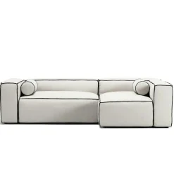 Grand Hue 3-Sitssoffa Divan Höger, Copper Glow / Moon White