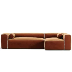 Decotique Hörnsoffor & Divansoffor|4-Sitssoffor +-Grand Hue 4-Sitssoffa Divan Höger, Steam White / Mine Graphite