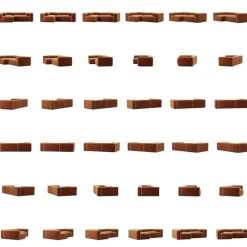 Grand Hue 3-Sitssoffa Divan Vänster, Copper Glow / Moon White