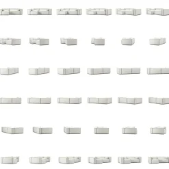 Grand Hue 3-Sitssoffa Divan Vänster, Copper Glow / Moon White