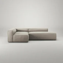 Decotique Modulsoffor|Hörnsoffor & Divansoffor-Grand Loungesoffa 3-Sits öppet avslut Höger Minetyg, Sandshell Beige