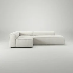 Decotique Modulsoffor|Hörnsoffor & Divansoffor-Grand Loungesoffa 3-Sits öppet avslut Höger Minetyg, Sandshell Beige