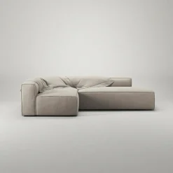 Decotique Modulsoffor|Hörnsoffor & Divansoffor-Grand Loungesoffa 3-Sits öppet avslut Höger Minetyg, Sandshell Beige