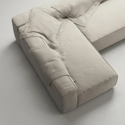 Decotique Modulsoffor|Hörnsoffor & Divansoffor-Grand Loungesoffa 3-Sits öppet avslut Höger Minetyg, Sandshell Beige