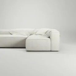 Decotique Modulsoffor|Hörnsoffor & Divansoffor-Grand Loungesoffa 3-Sits öppet avslut Vänster Minetyg, Sandshell Beige